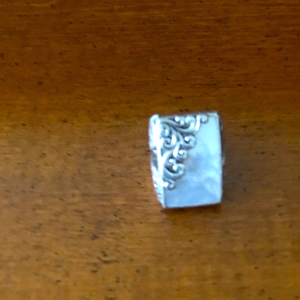 Mother of Pearl sterling silver ring